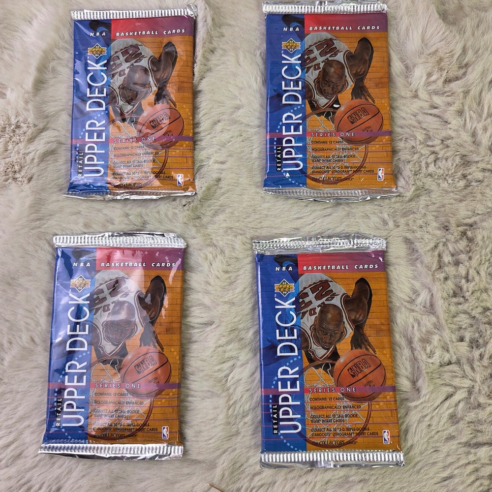4 Pack 1993-94 Upper Deck Series 1 NBA Basketball Cards Michael Jordan Retail